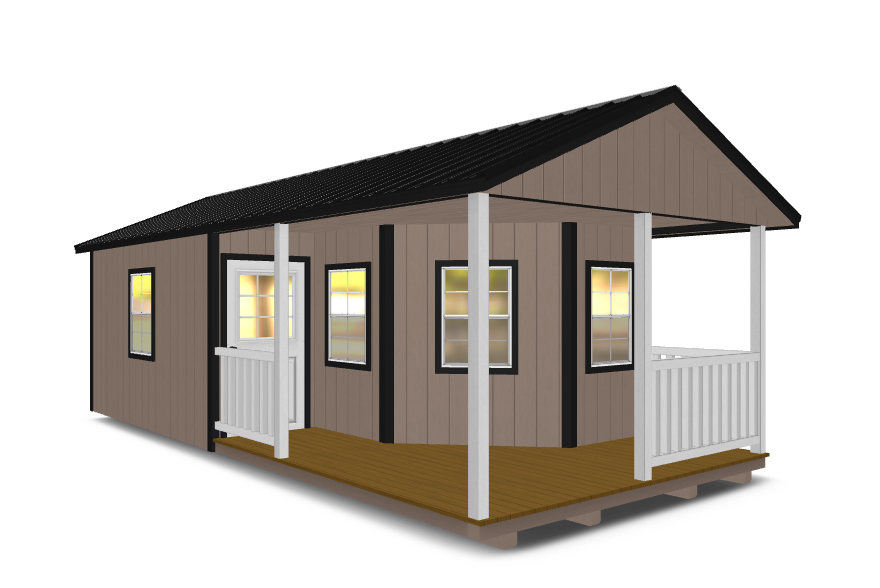 Ranch with Deluxe Porch